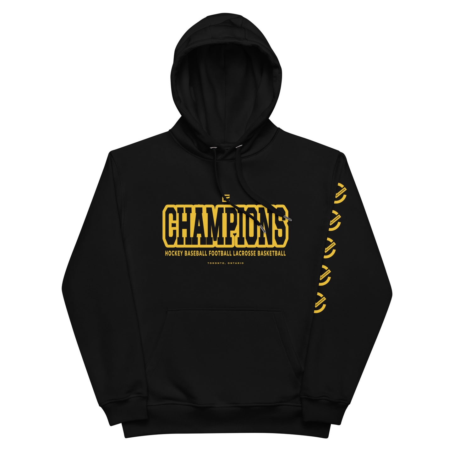 EARNED CHAMPIONS TORONTO Unisex Hoodie - Black