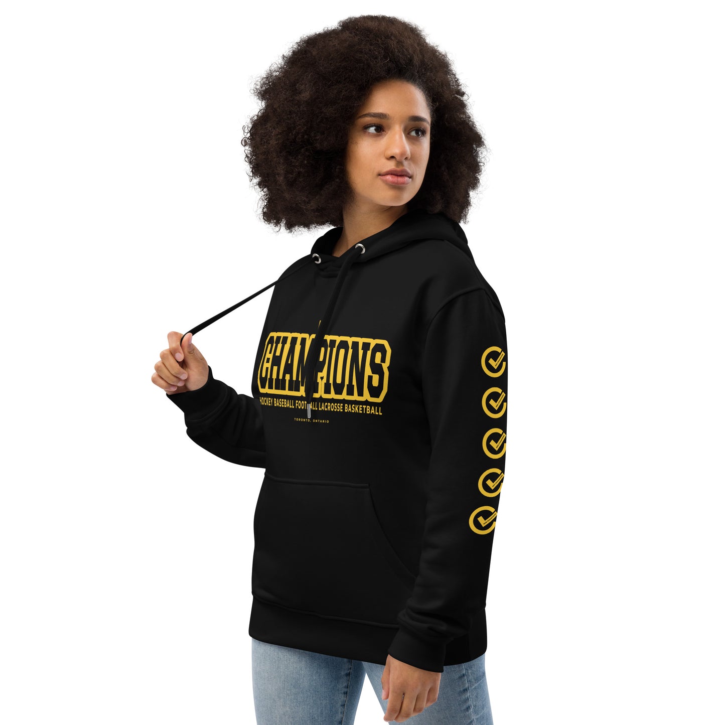 EARNED CHAMPIONS TORONTO Unisex Hoodie - Black