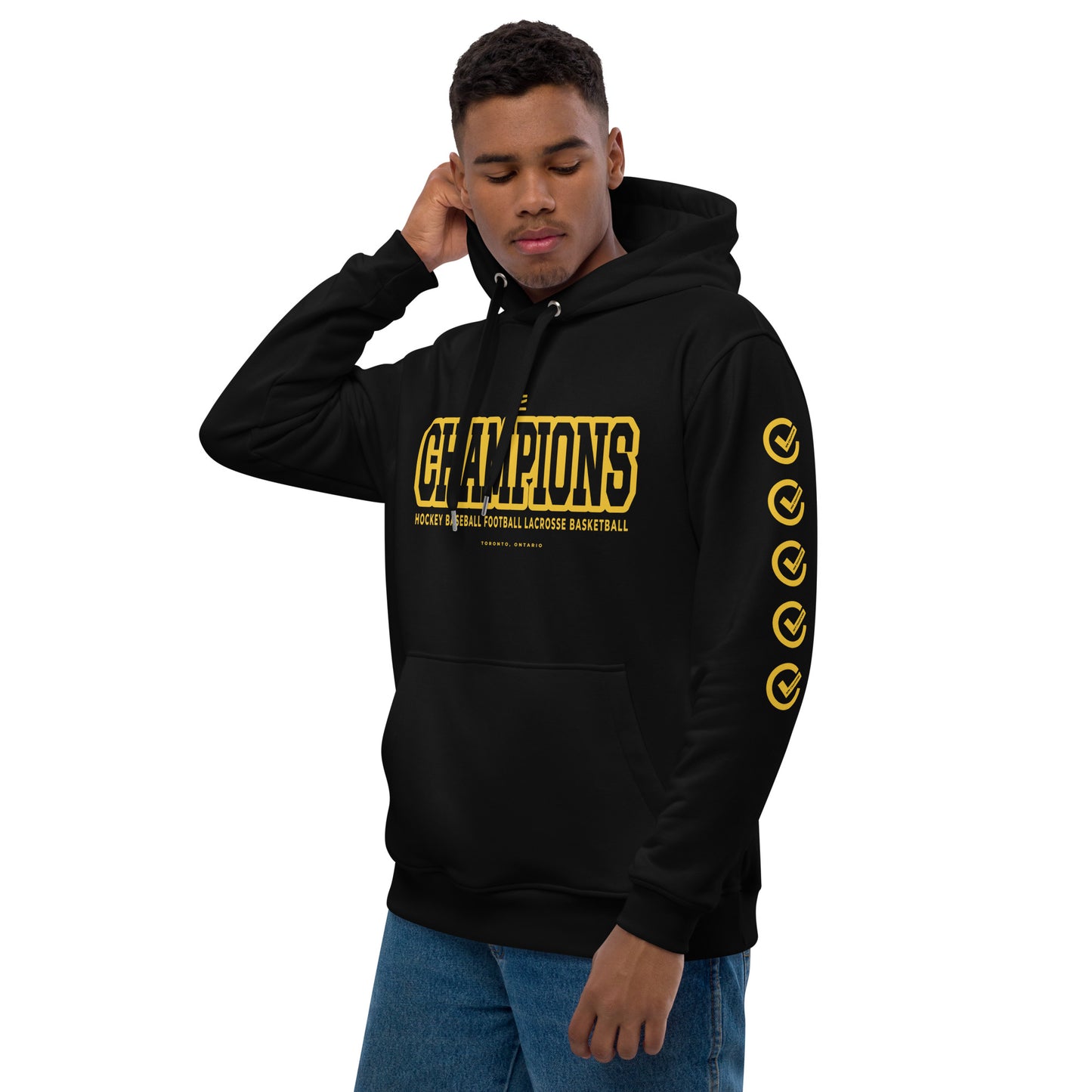 EARNED CHAMPIONS TORONTO Unisex Hoodie - Black