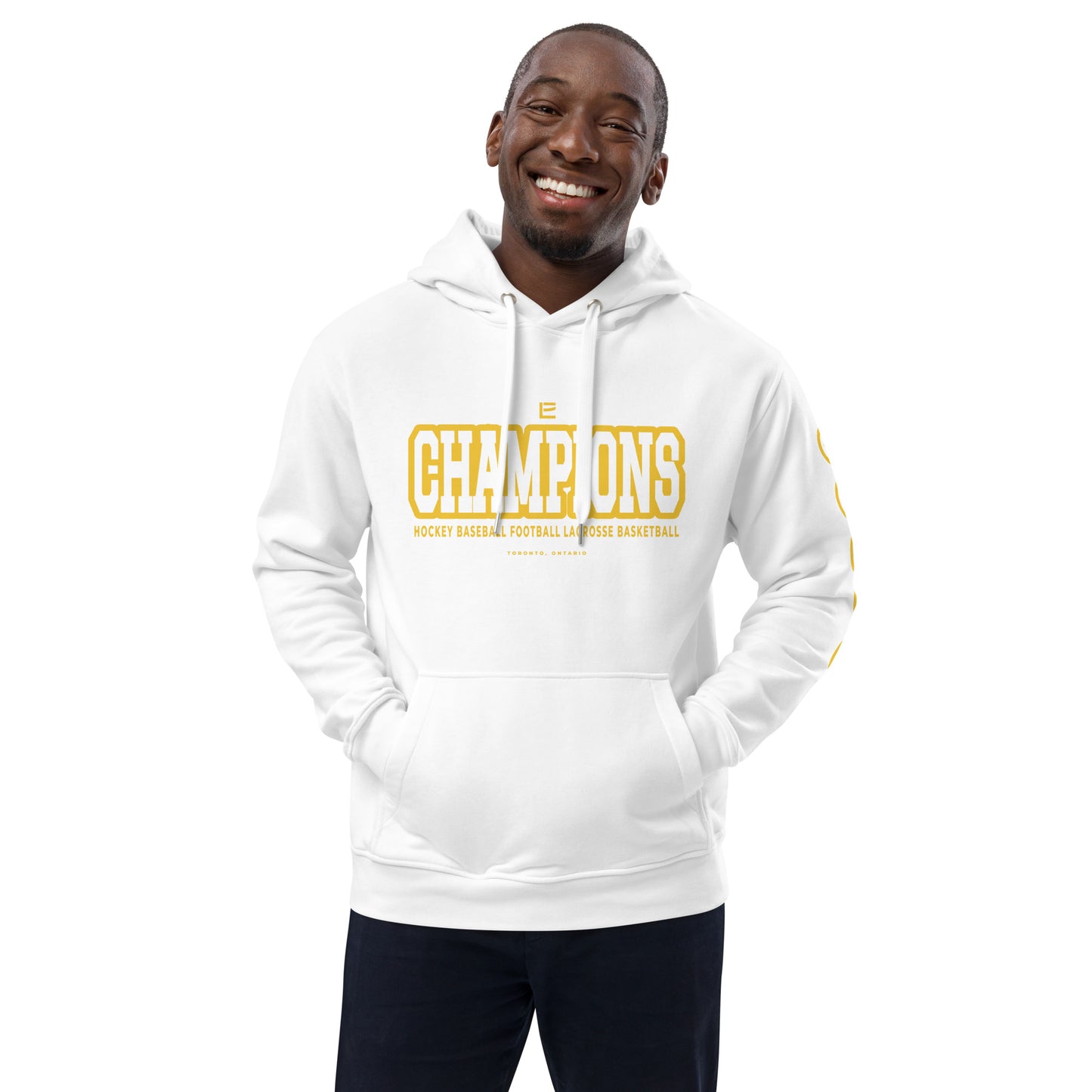 EARNED CHAMPIONS TORONTO Unisex Hoodie - White