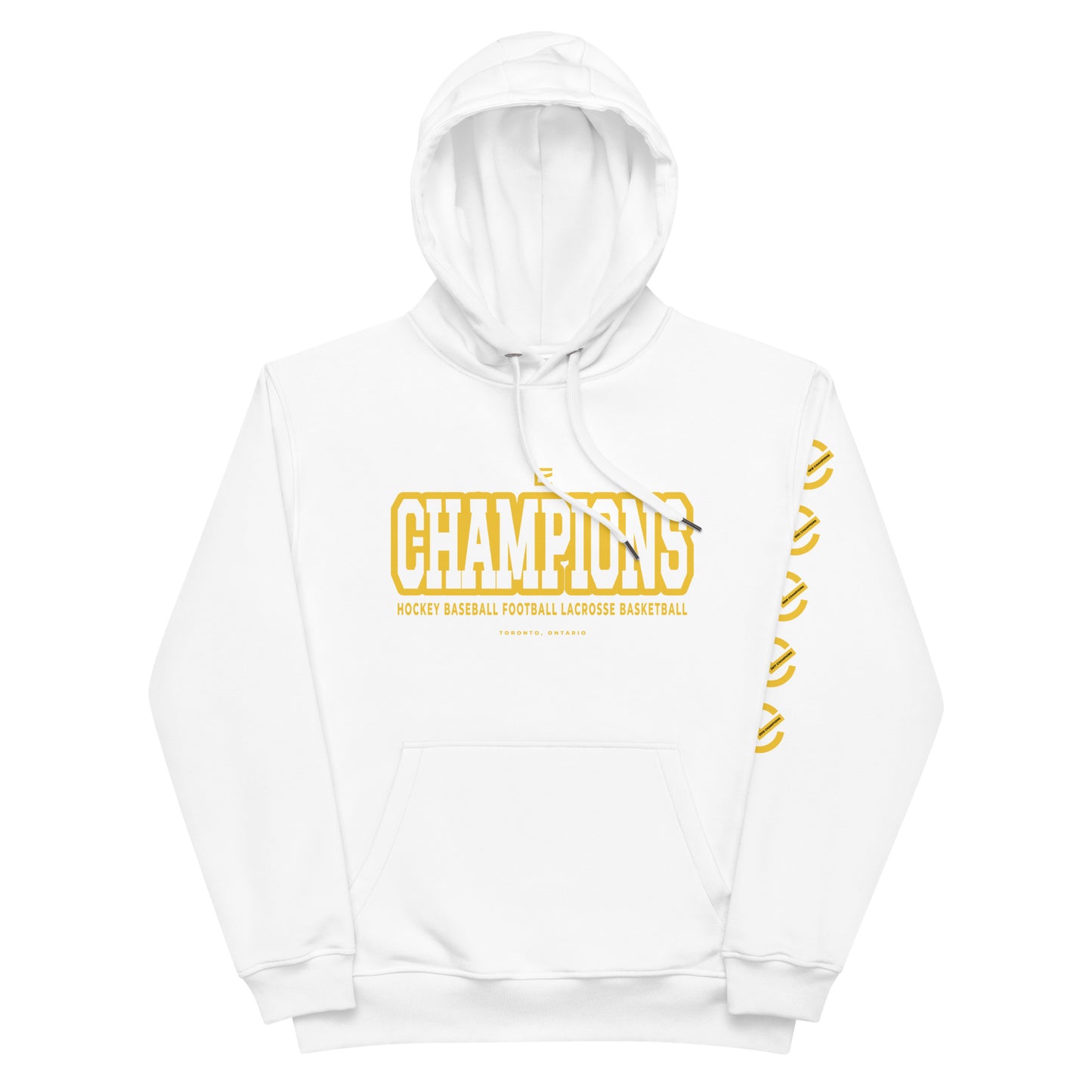 EARNED CHAMPIONS TORONTO Unisex Hoodie - White