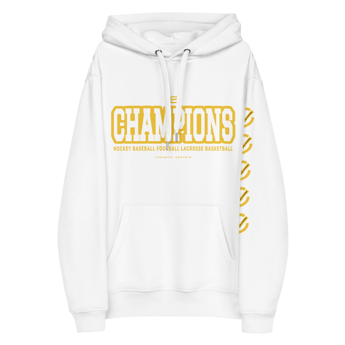 EARNED CHAMPIONS TORONTO Unisex Hoodie - White