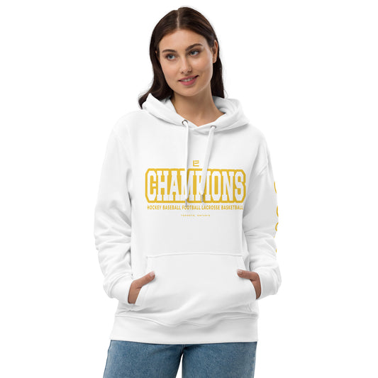 EARNED CHAMPIONS TORONTO Unisex Hoodie - White