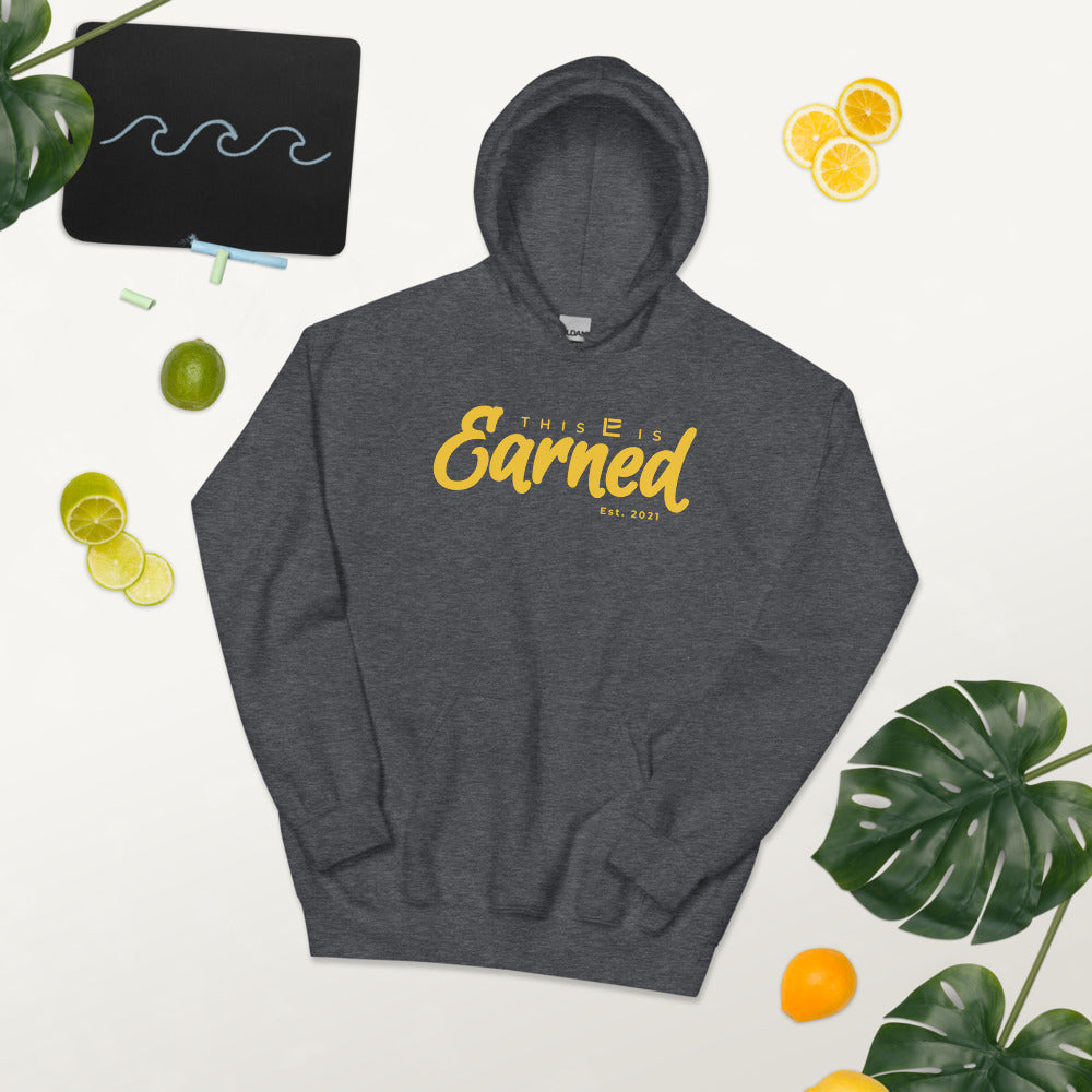 EARNED Script Hoodie - Grey