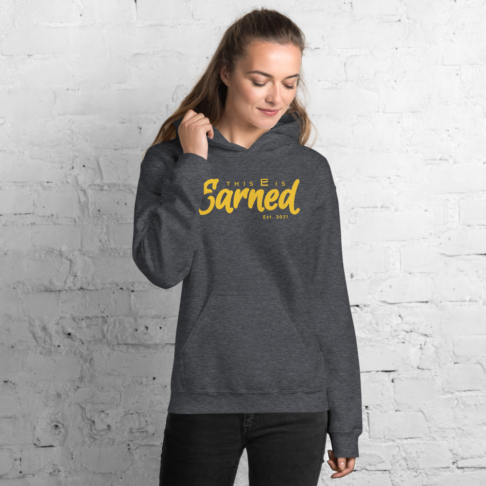 EARNED Script Hoodie - Grey