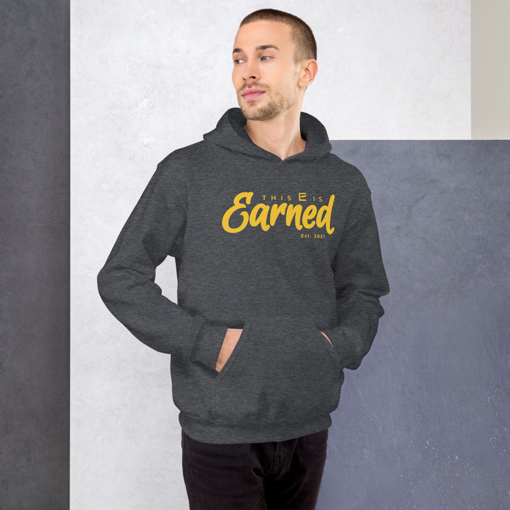 EARNED Script Hoodie - Grey