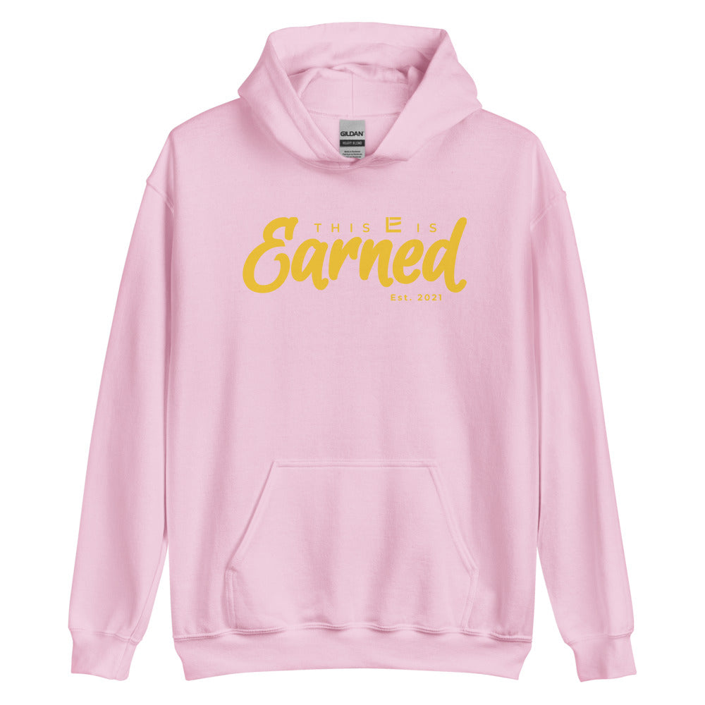 EARNED Script Hoodie - Pink