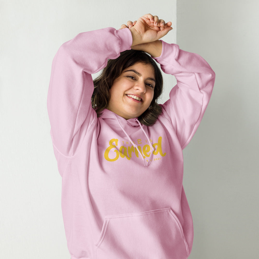 EARNED Script Hoodie - Pink