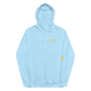 EARNED SCRIPT CREST Unisex Hoodie - Light Blue