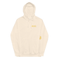 EARNED SCRIPT CREST Unisex Hoodie - Ivory