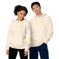 EARNED SCRIPT CREST Unisex Hoodie - Ivory