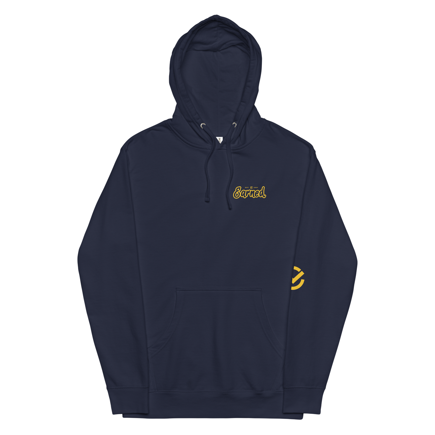 EARNED Script Hoodie - Navy