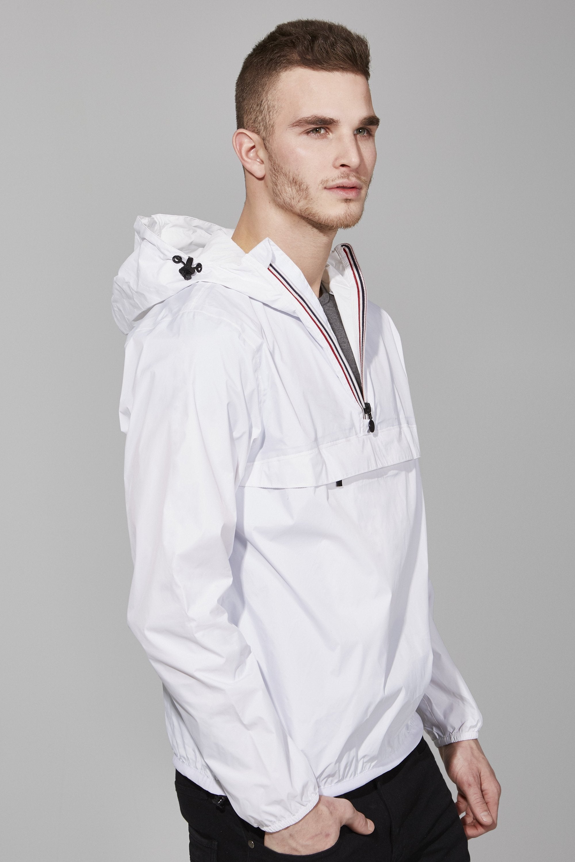 Men's quarter clearance zip rain jacket